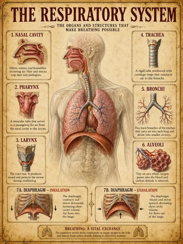 Vintage Anatomy Infographic Posters