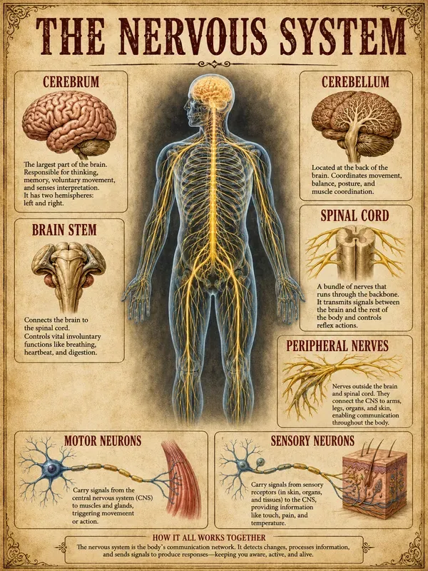 Vintage Anatomy Infographic Posters