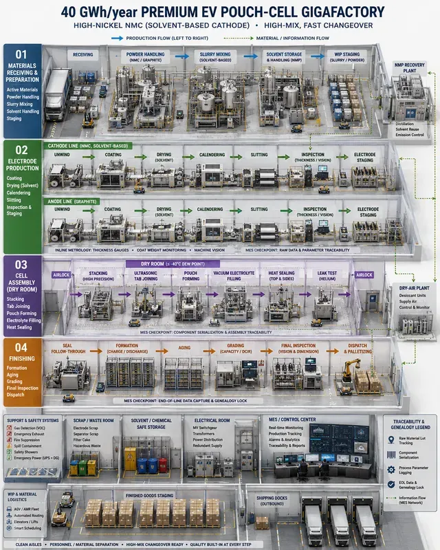 Battery Cell Gigafactory Manufacturing