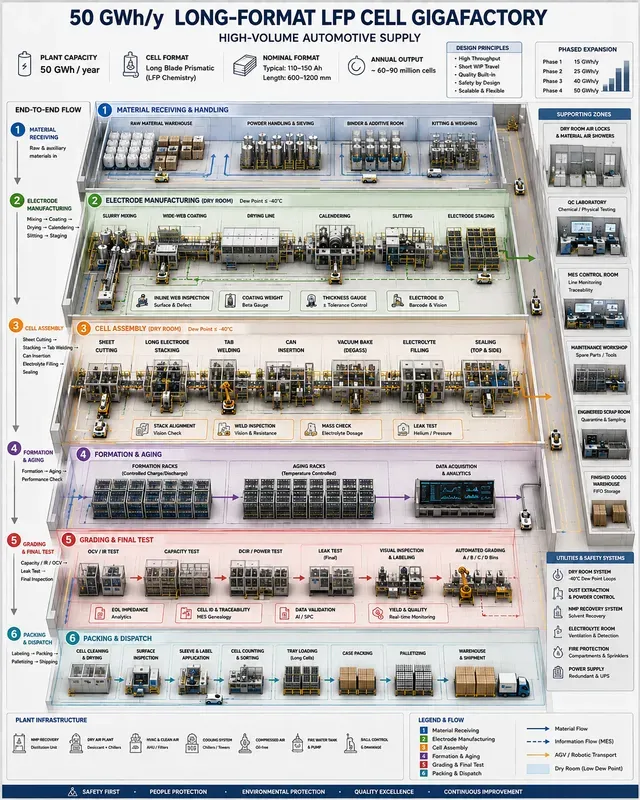 Battery Cell Gigafactory Manufacturing
