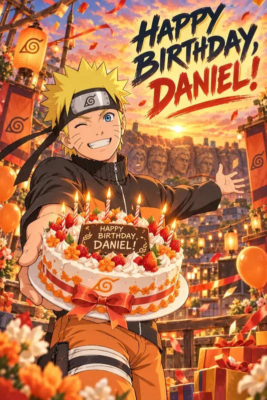 Anime Birthday Poster Generator