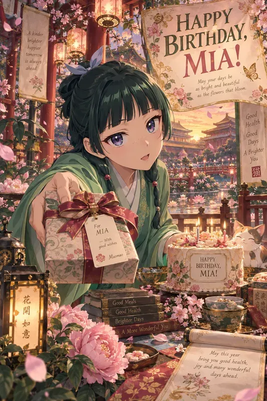 Anime Birthday Poster Generator