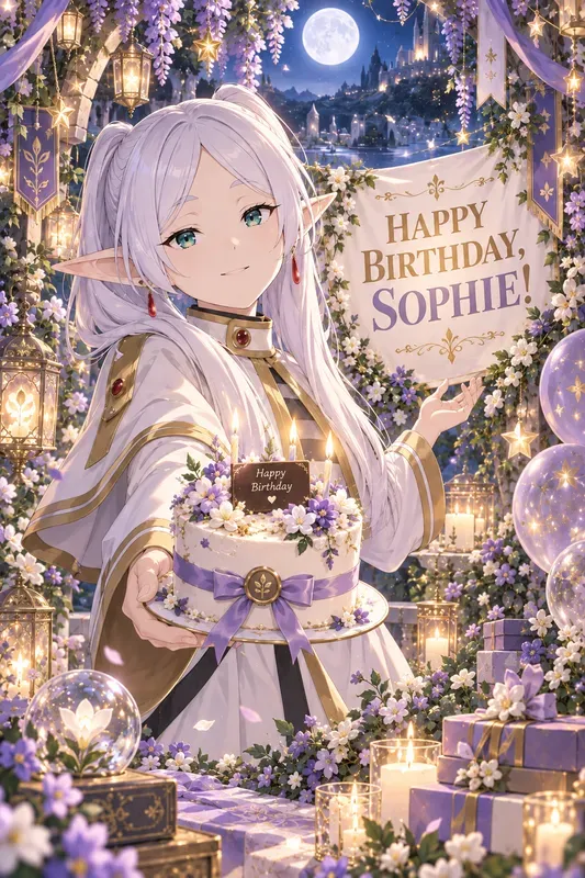 Anime Birthday Poster Generator