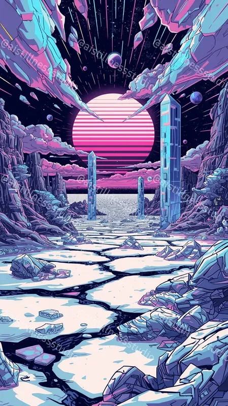 Surreal Psychedelic Rave Posters