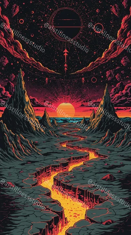 Surreal Psychedelic Rave Posters