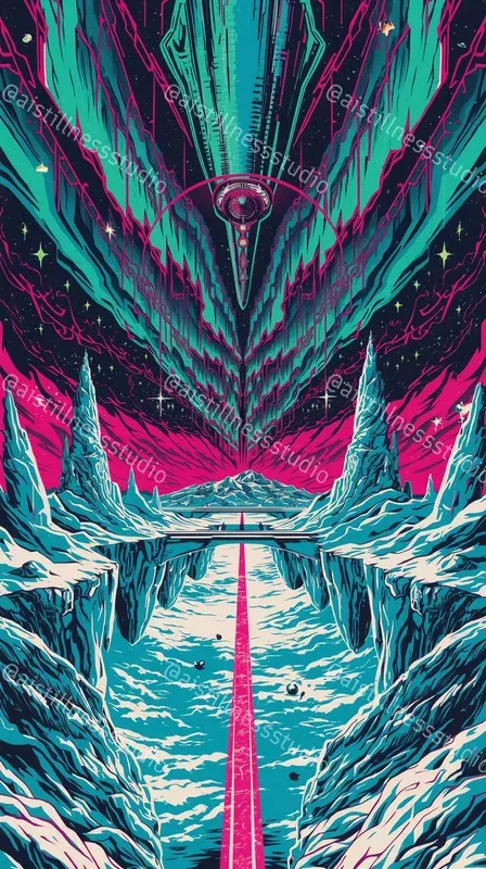 Surreal Psychedelic Rave Posters