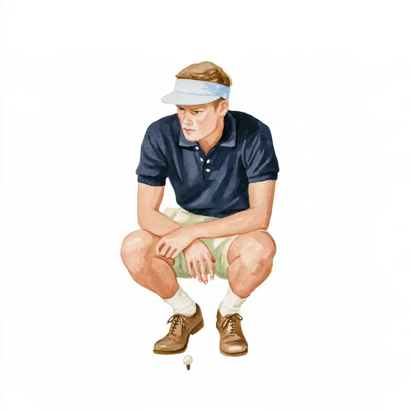 Vintage Preppy Golf Watercolors