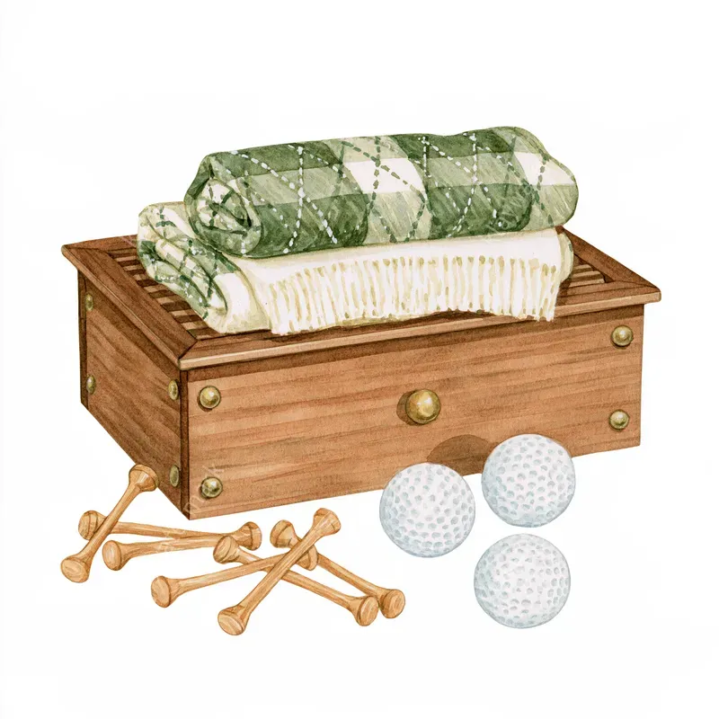 Vintage Preppy Golf Watercolors