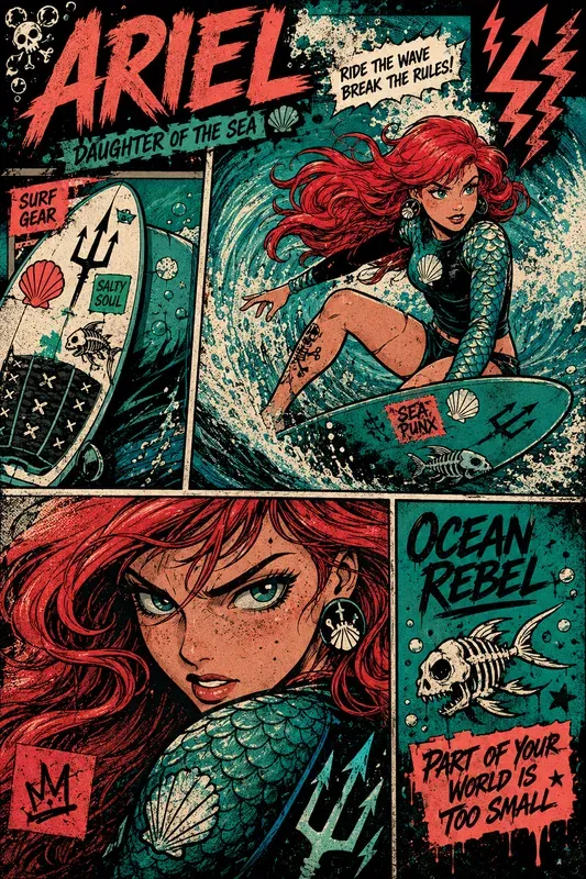 Pop Punk Fairytale Comic Posters