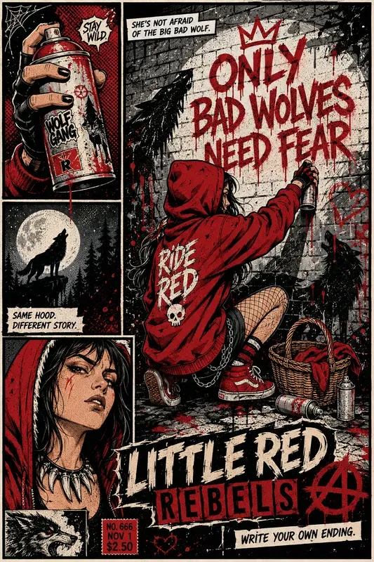 Pop Punk Fairytale Comic Posters