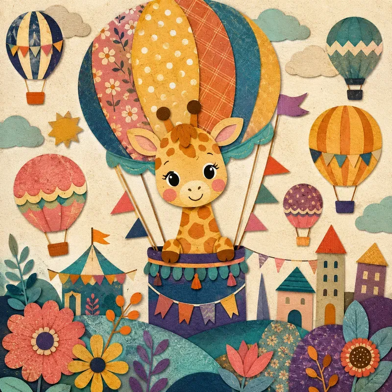 Whimsical Cozy Collage Illustration Packs