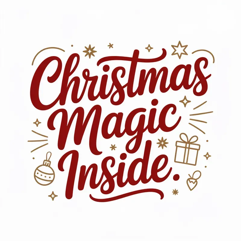 A Hand Lettered Christmas Greetings