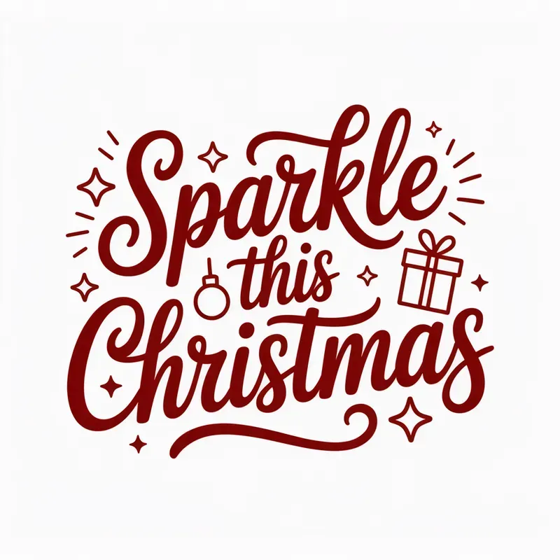 A Hand Lettered Christmas Greetings