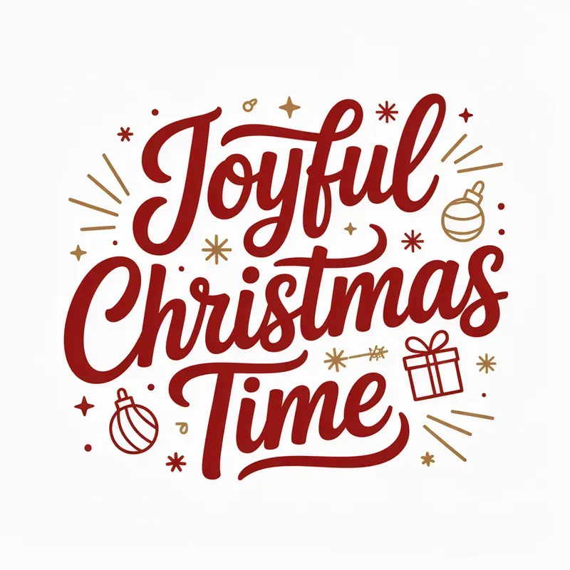 A Hand Lettered Christmas Greetings