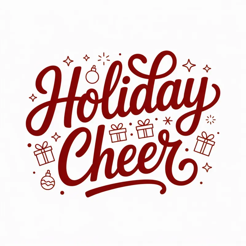 A Hand Lettered Christmas Greetings