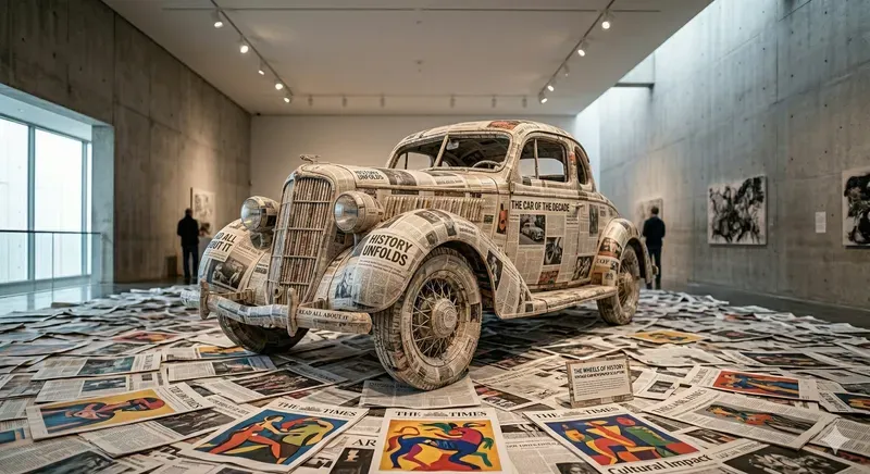 Contemporary Recycled Newspaper Sculptures