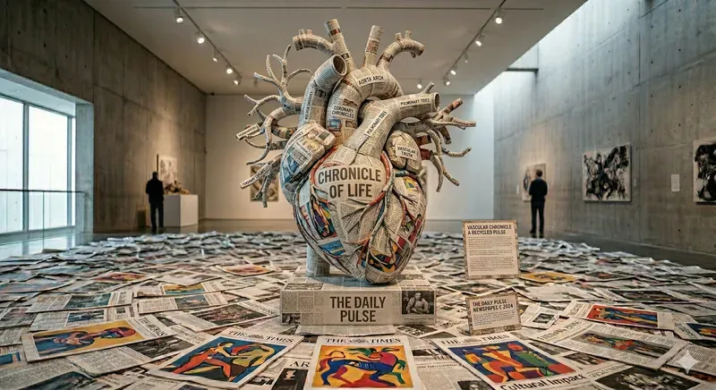 Contemporary Recycled Newspaper Sculptures