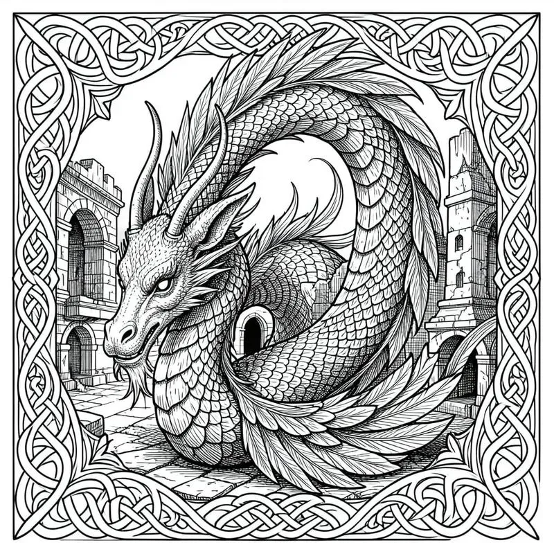 Mythical Creatures Advanced Line Art