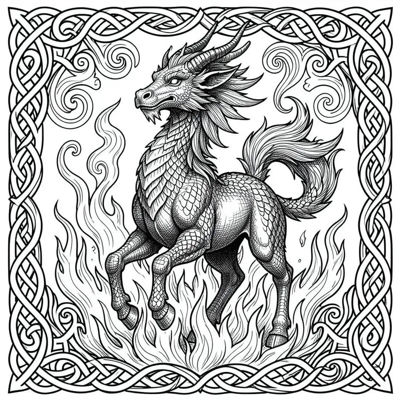 Mythical Creatures Advanced Line Art