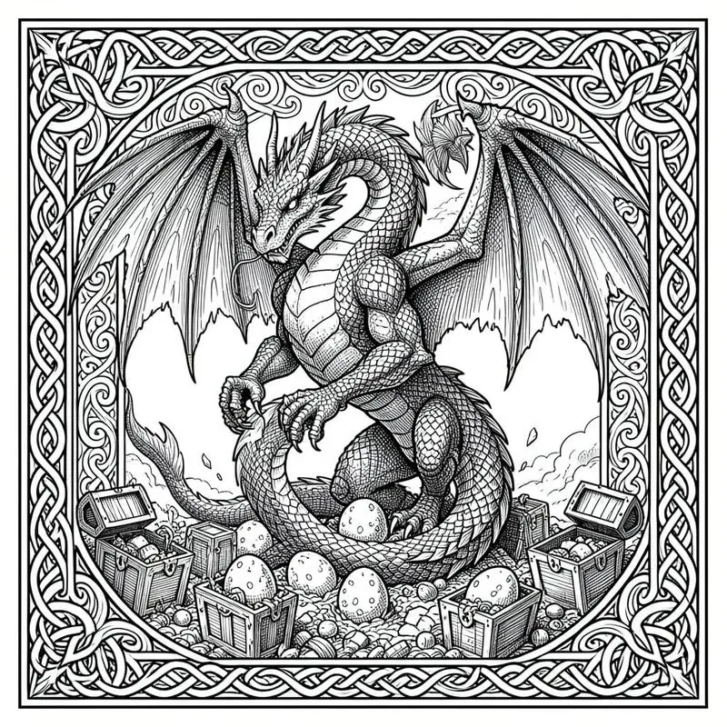 Mythical Creatures Advanced Line Art