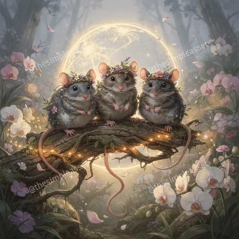 Ethereal Garden Animal Illustrations