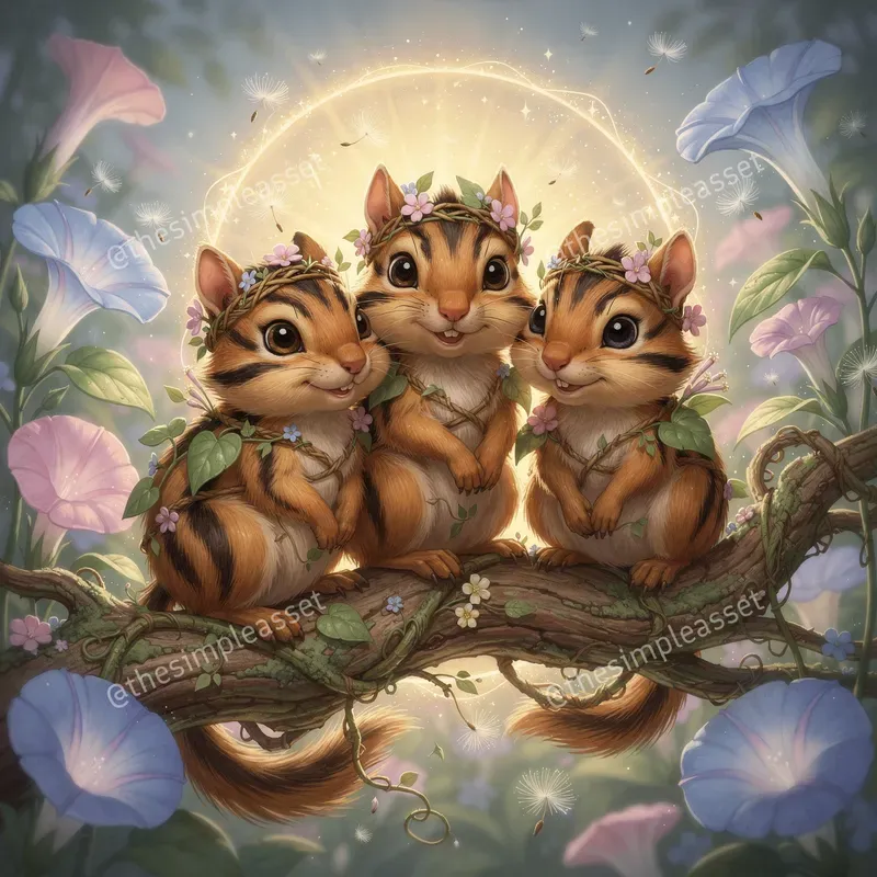 Ethereal Garden Animal Illustrations