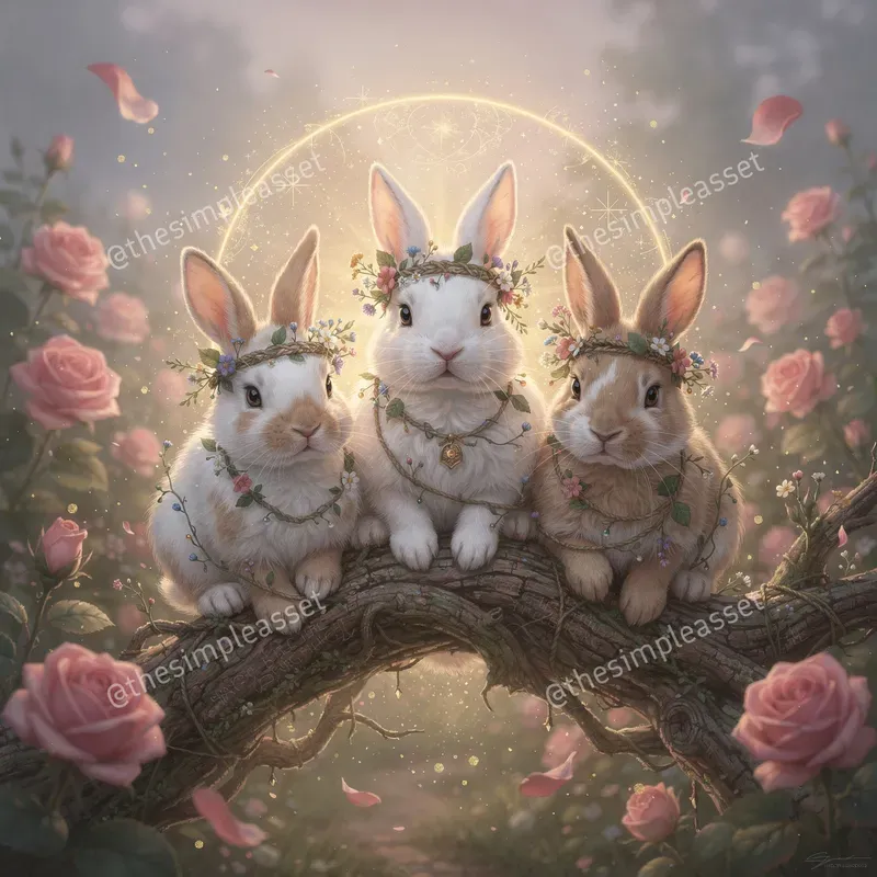 Ethereal Garden Animal Illustrations