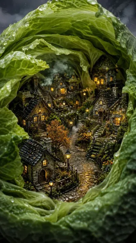 Miniature Vegetable Villages