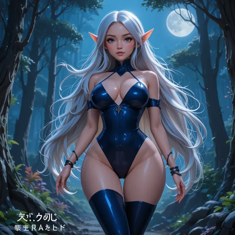 Curvy Beauties Glossy Anime Realism