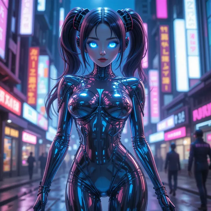 Curvy Beauties Glossy Anime Realism