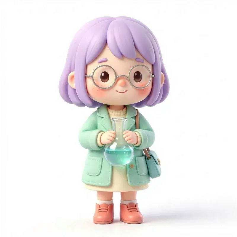 3D Cute Chibi Character Illustrations