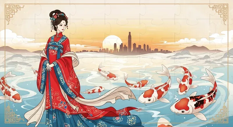 Elegant Folk Art Scenes