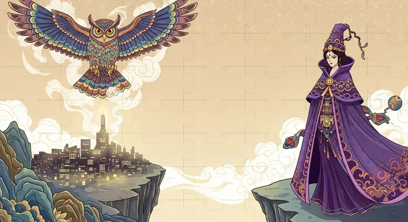 Elegant Folk Art Scenes