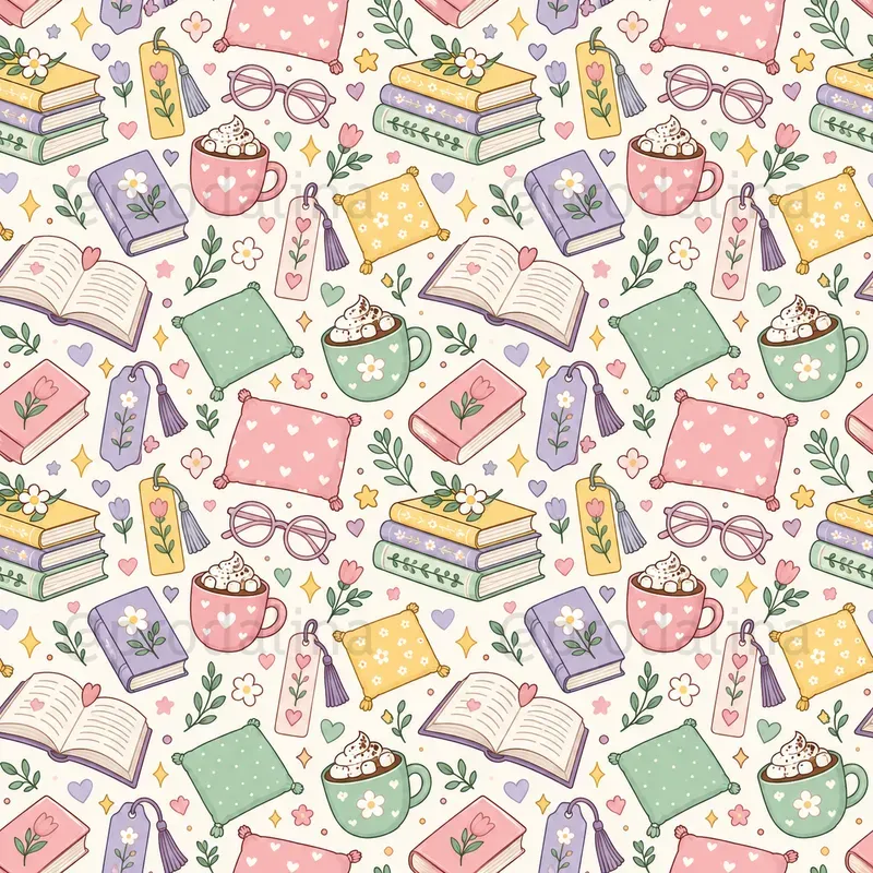 Cute Teenage Girl Seamless Patterns