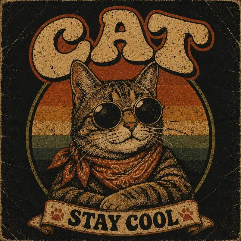Vintage Retro Grungy Tees