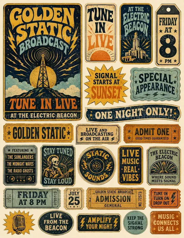 Vintage Rock Poster Ephemera