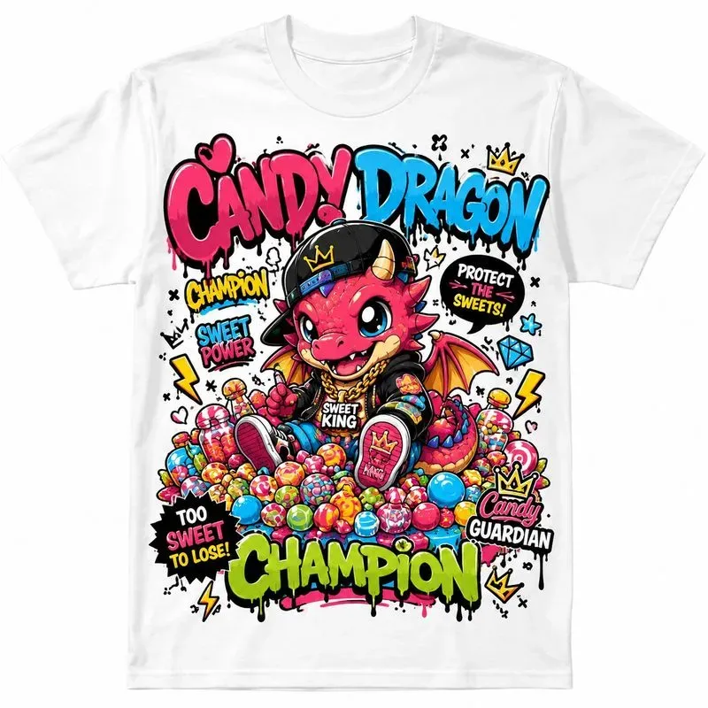 Neon Cartoon Streetwear Tee Packs