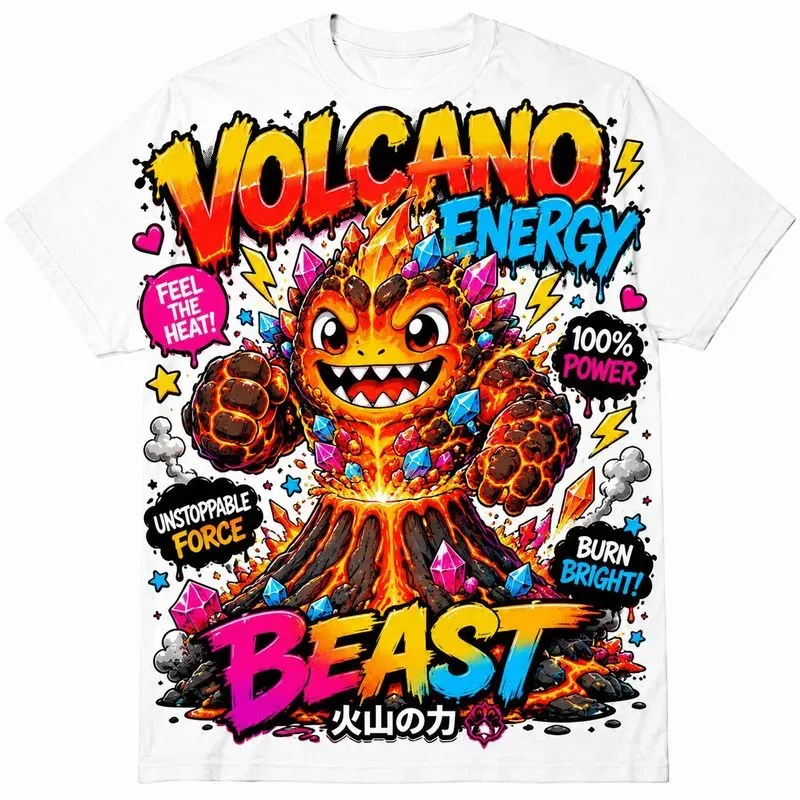 Neon Cartoon Streetwear Tee Packs