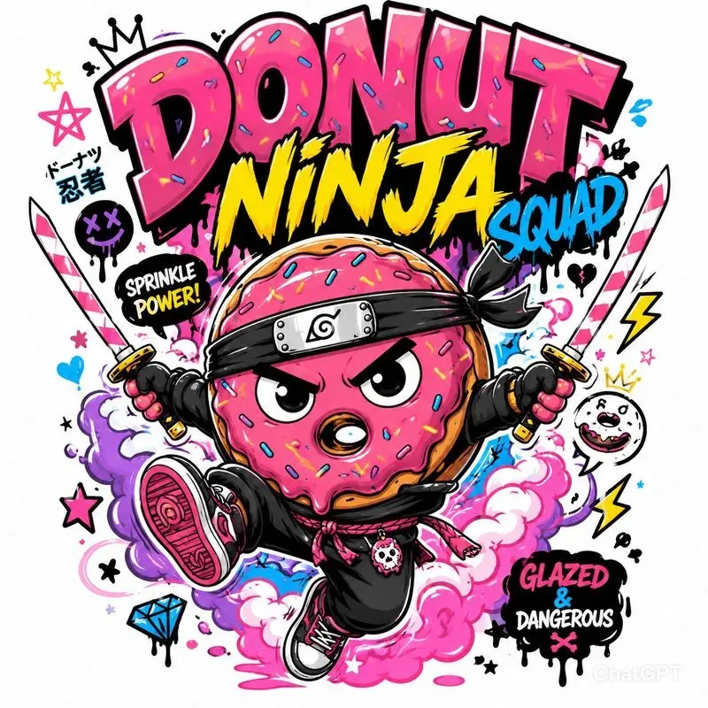 Neon Cartoon Streetwear Tee Packs