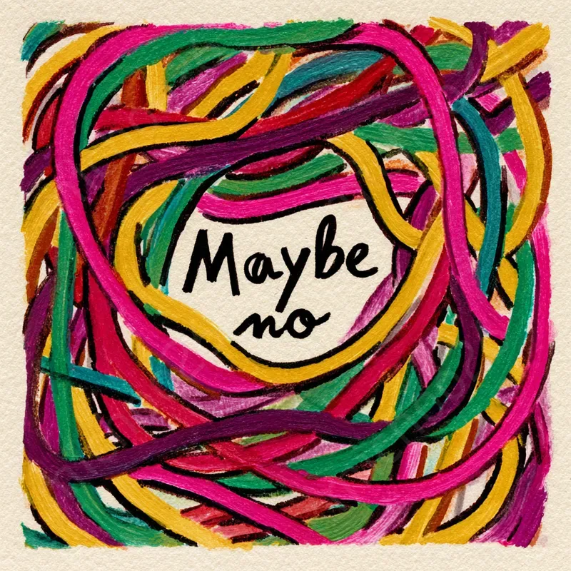 Childlike Crayon Drawings With Text