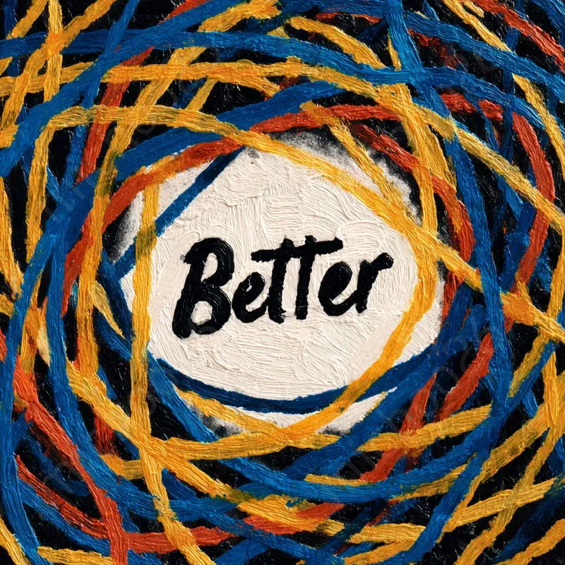 Childlike Crayon Drawings With Text