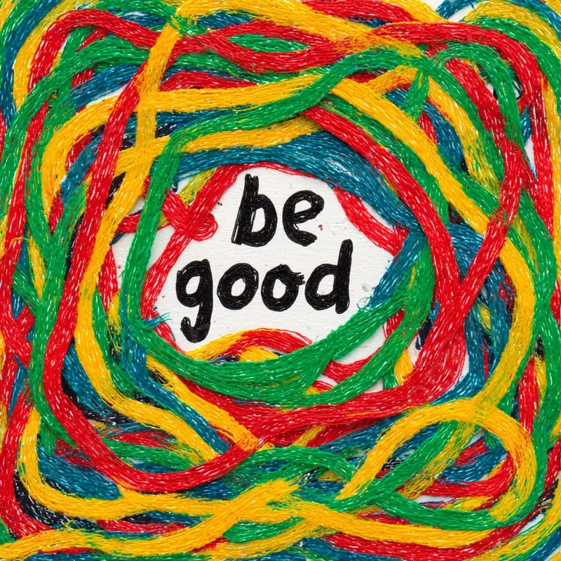 Childlike Crayon Drawings With Text