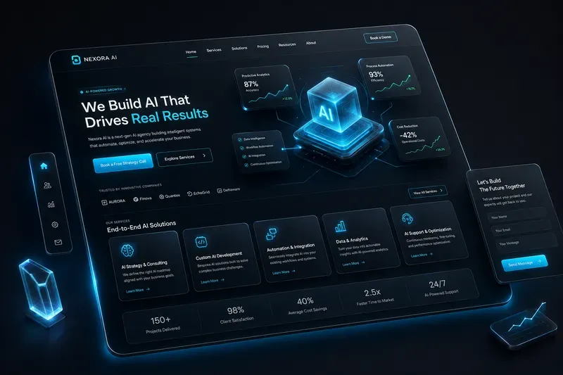 Ultramodern Saas Landing Page Creators