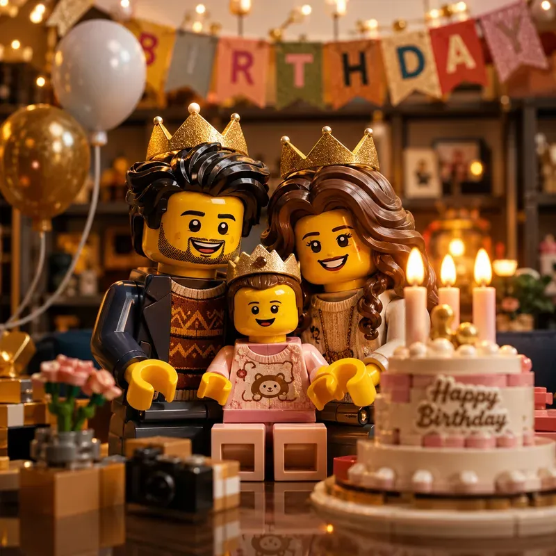 Cinematic Lego Family Portraits