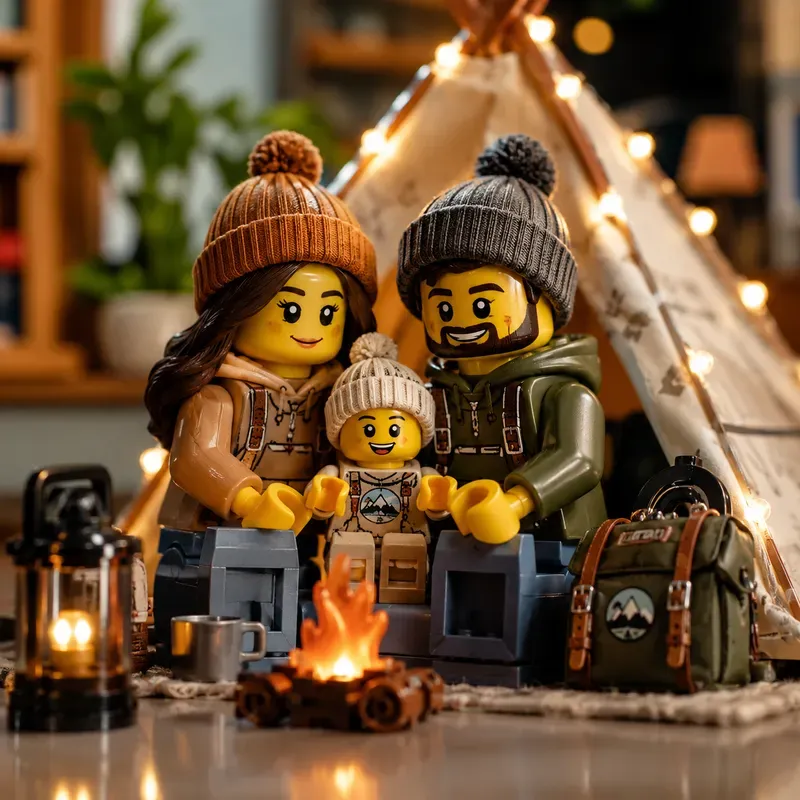 Cinematic Lego Family Portraits