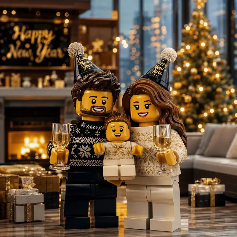 Cinematic Lego Family Portraits