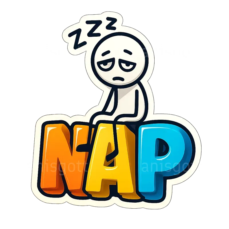 Stick Man Emoji 3D Text Stickers