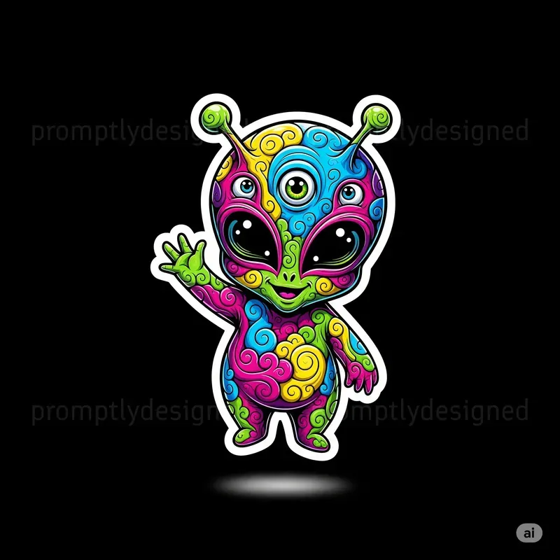 Create Quirky Pop Surrealist Stickers