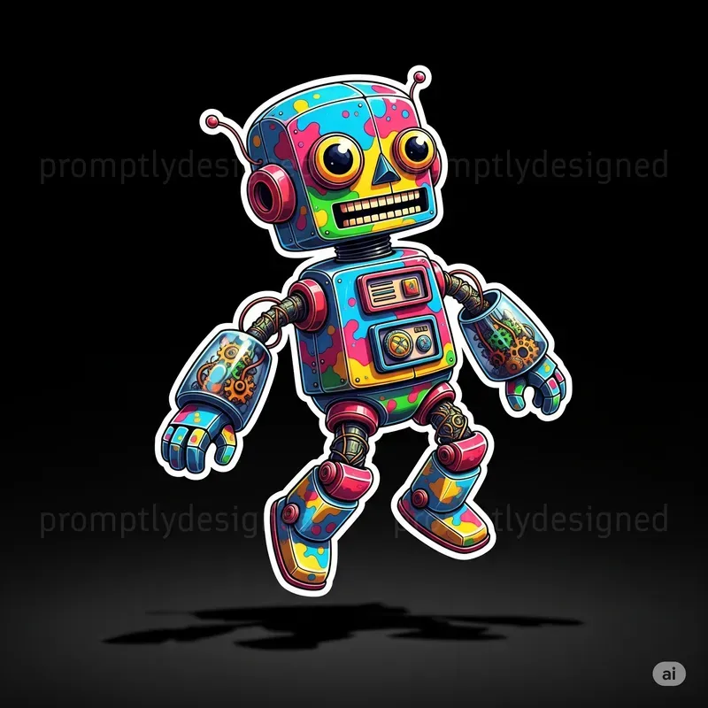 Create Quirky Pop Surrealist Stickers
