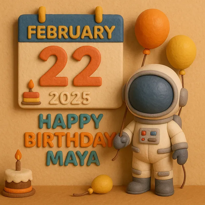 Charming 3d Clay Birthday Scenes